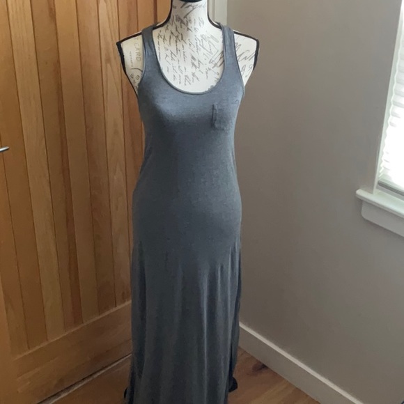 Divided by H & M, Grey Racerback Long Jersey Dress. 6 - Picture 2 of 9